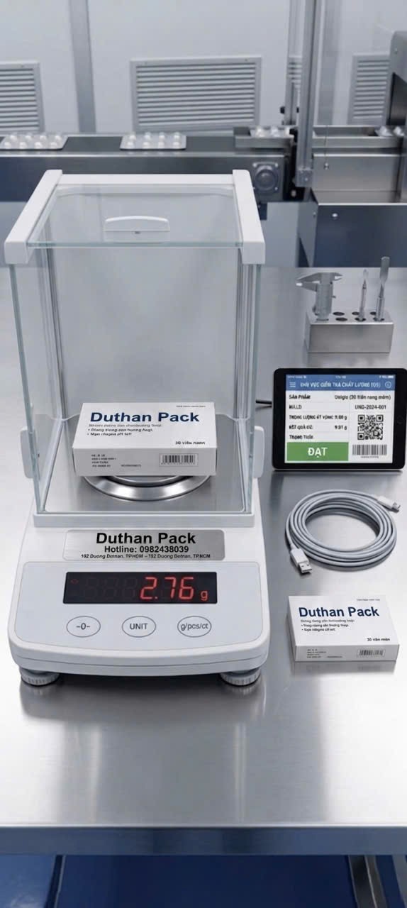 Duthan Pack cam kết chuẩn định lượng giấy GSM