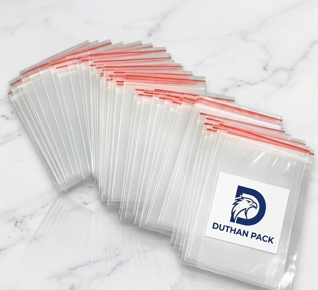 Túi Zipper chỉ đỏ